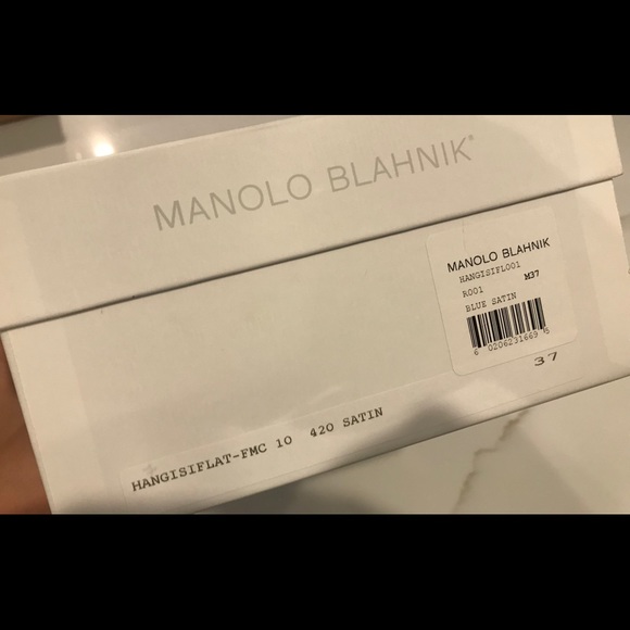 NIB Manolo Blahnik Hangisi Flats - Picture 6 of 7